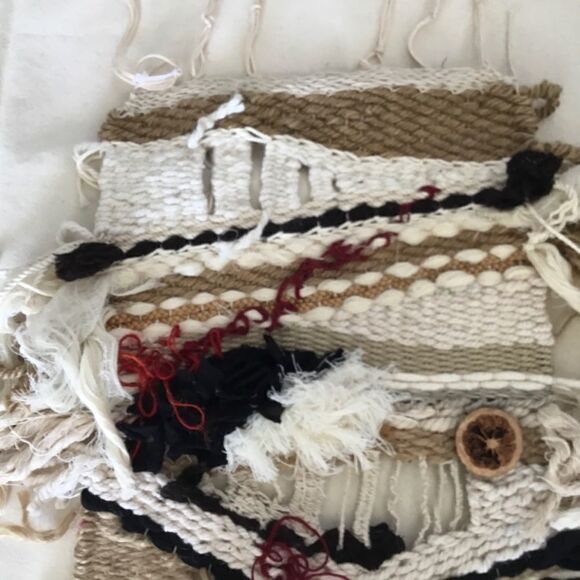 COPY - OOAK handmade woven wall hanging earth tones. A0005 - Picture 3 of 10